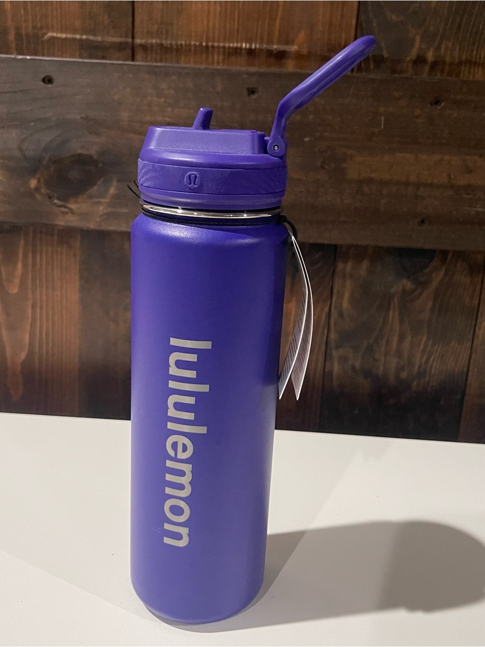 NEW Lululemon Purple Back to Life Sport Bottle 24oz Straw Lid